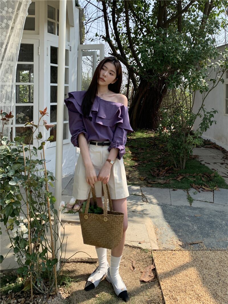 【tops】フリルブラウスG20469