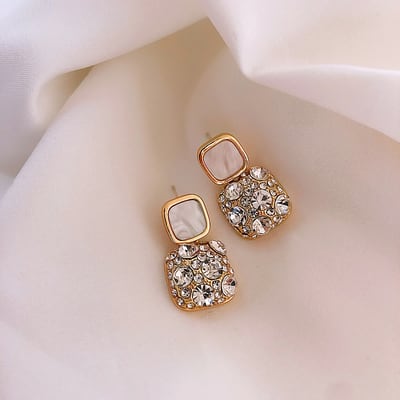 【小物】高級感 気質四角形ファッションシンプルピアスアクセサリー