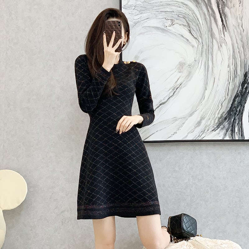 【dress】ニットワンピース　M25519
