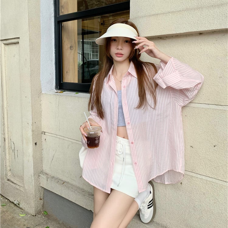 【tops】紫外線対策シャツ　M24234