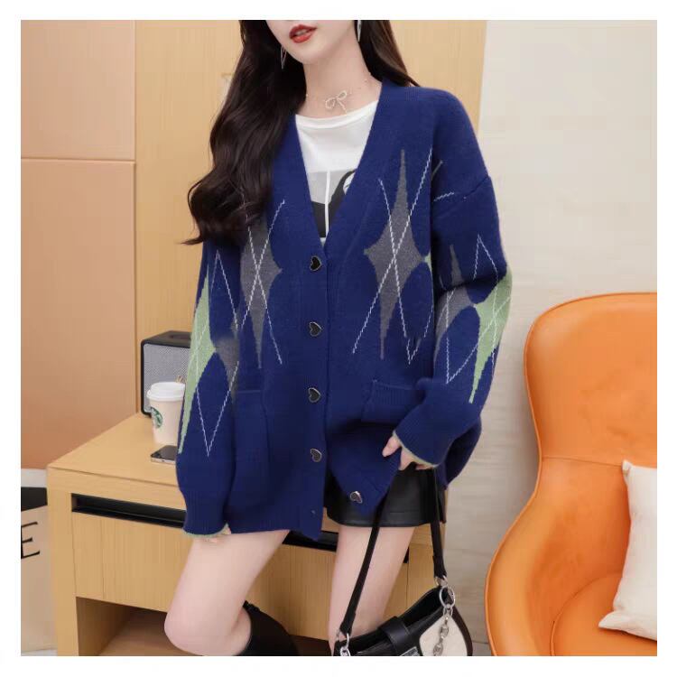【outer】Vネックニットカーデ　M28166