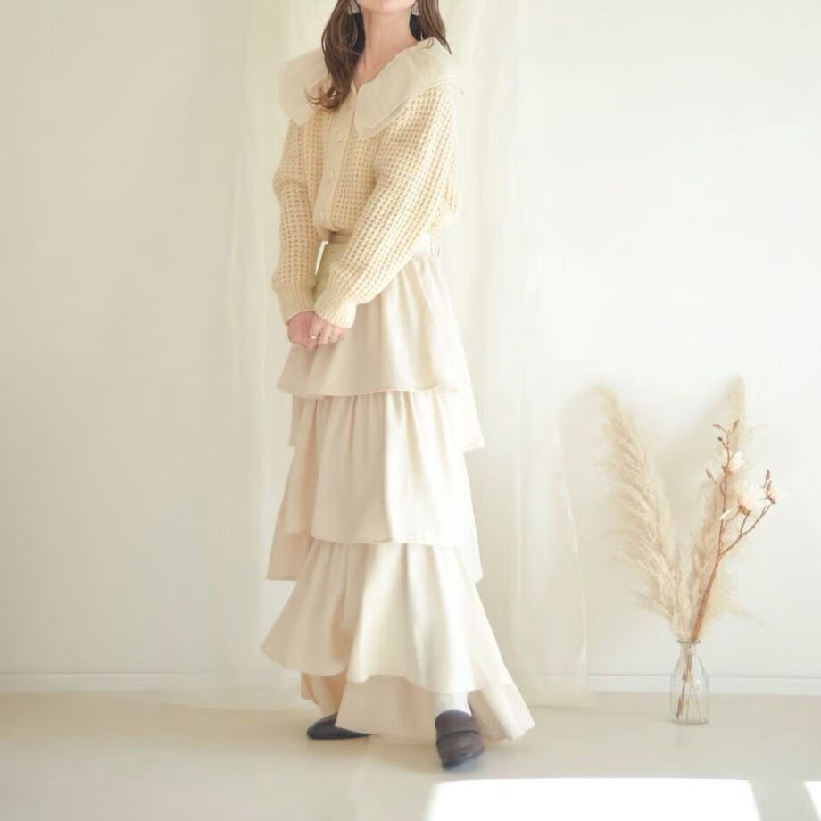 【outer】ドールカラーニットカーデ　M27079