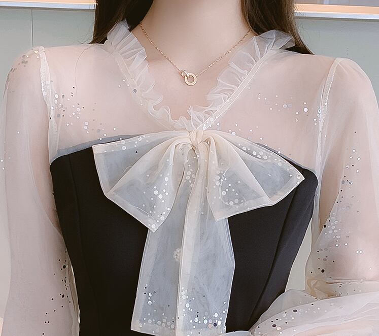 【dress】好感度UP!気質満点レトロスウィート長袖2021新作秋着痩せワンピース G1734