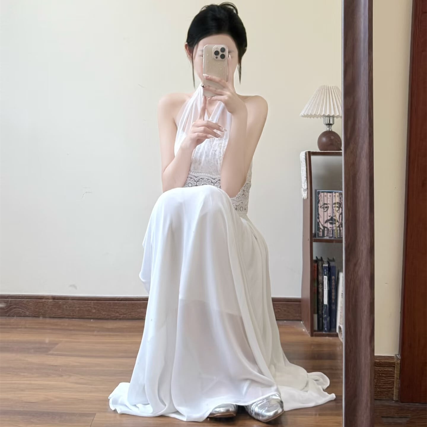 【dress】3WAYレースドッキングロングワンピース N3588