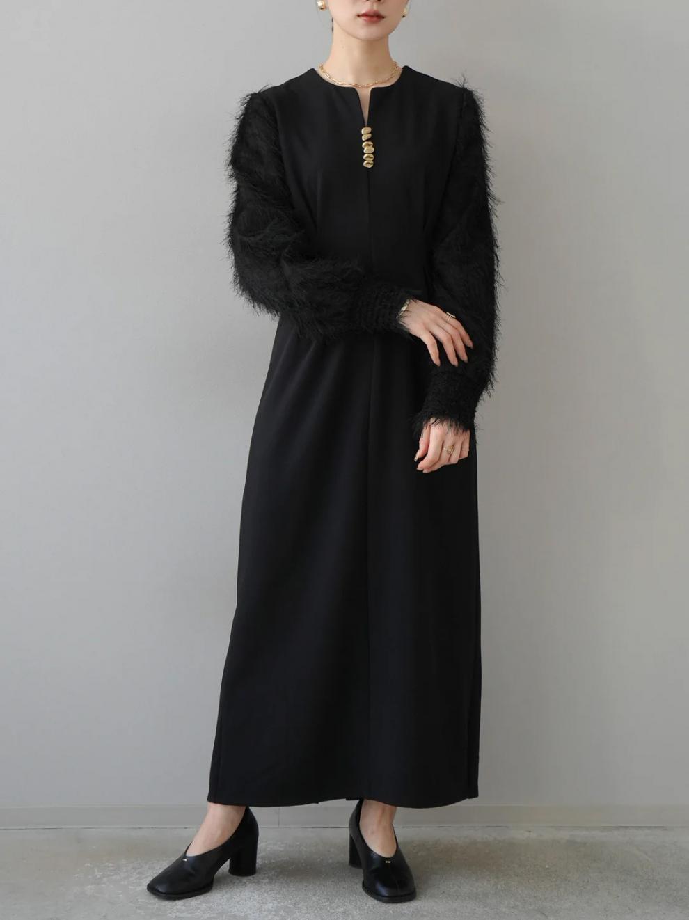 【dress】Ⅴネックドッキングワンピース　N2965