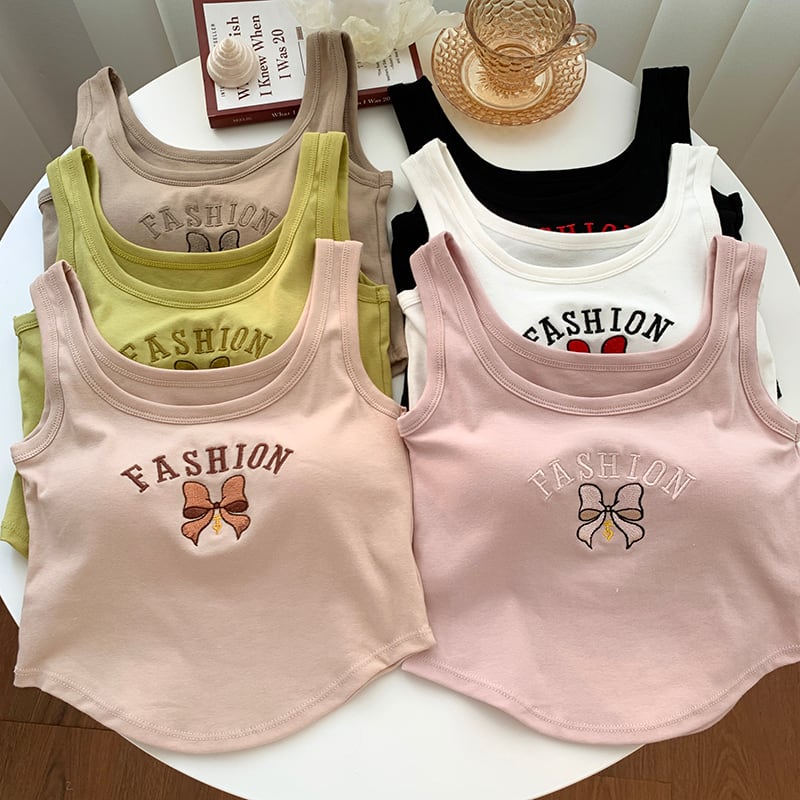 【tops】プリントキャミソール　M25085