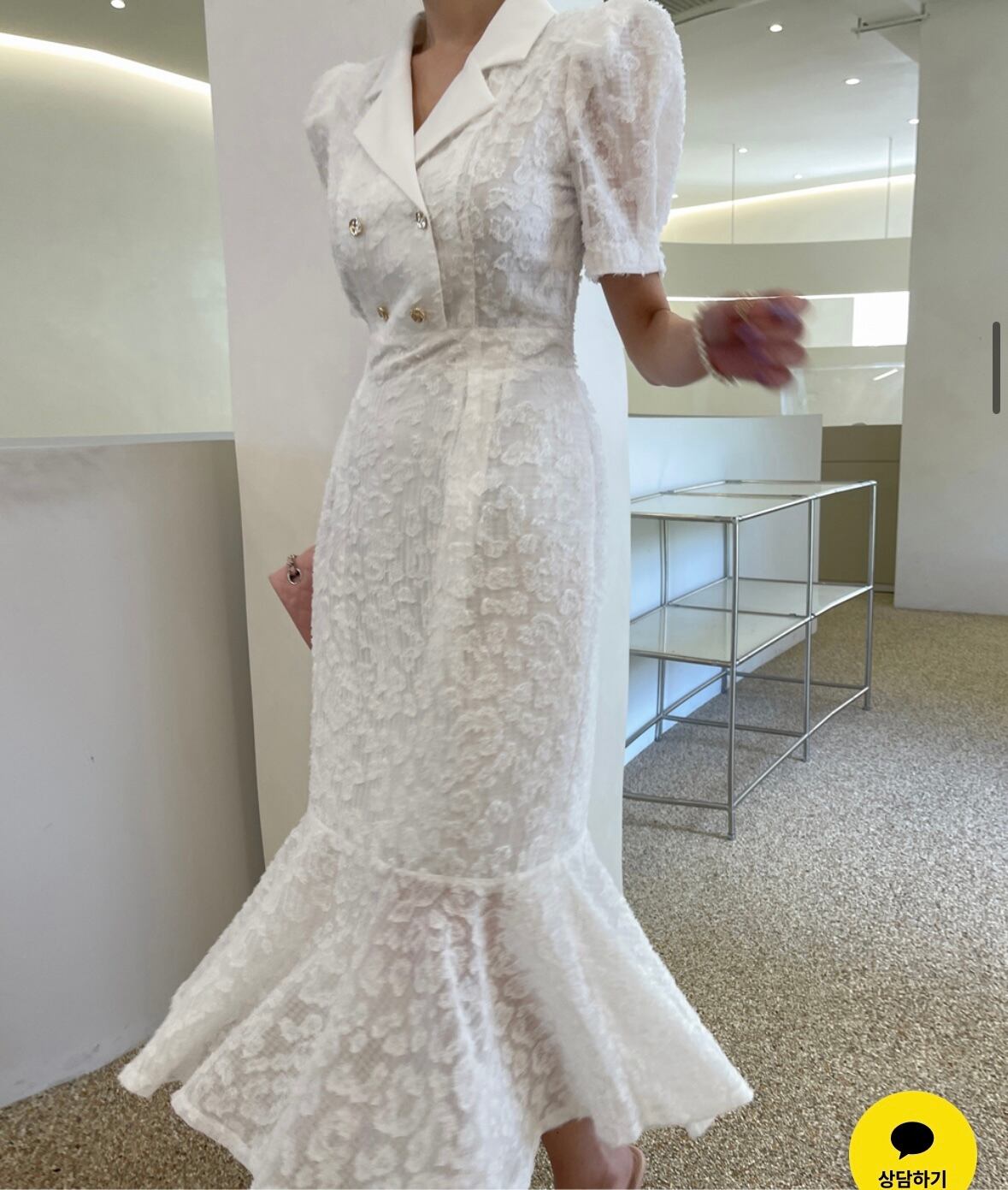 【dress】レースマーメイドワンピース　M29770