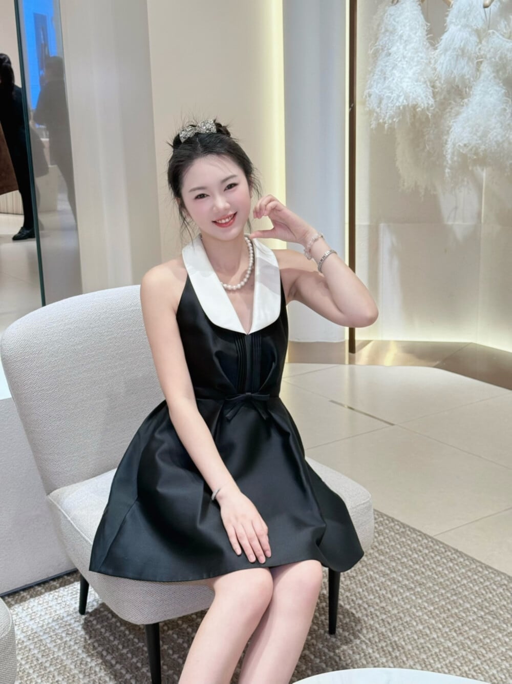 【dress】リボンミニワンピース　N3532