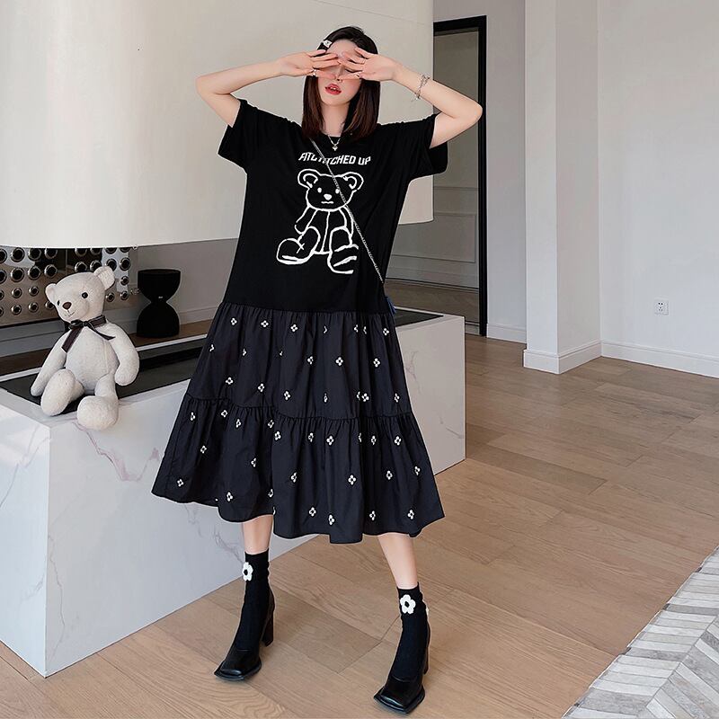 【dress】偽二つ切り替えワンピース G20315