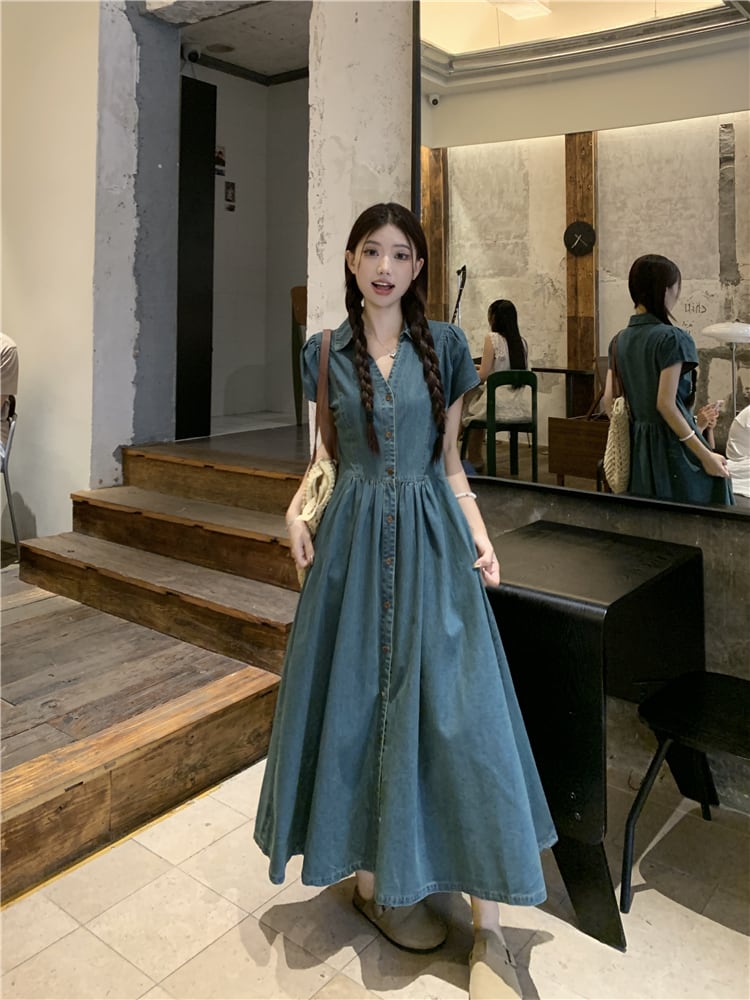 【dress】デニムワンピース　M24032