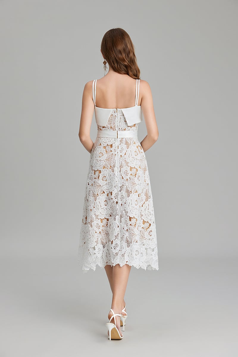 【dress】カットワークキャミワンピース　M25064