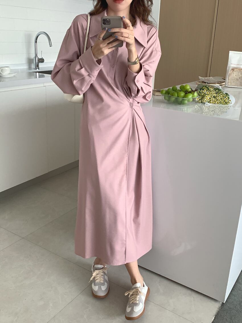 【dress】シャツワンピース　M18666