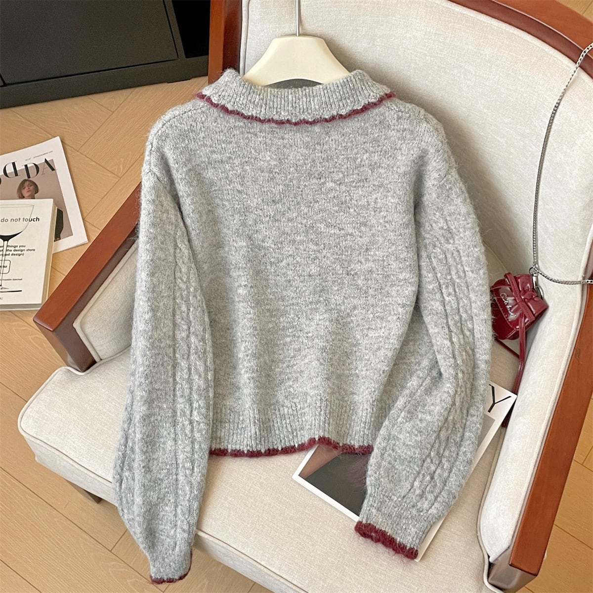 【outer】ニットカーデ　M29202