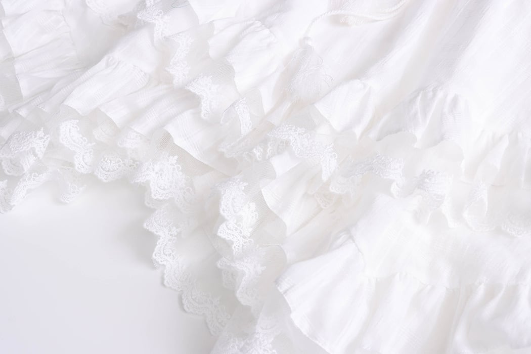 【dress】レースドッキングティアードワンピース　N2973