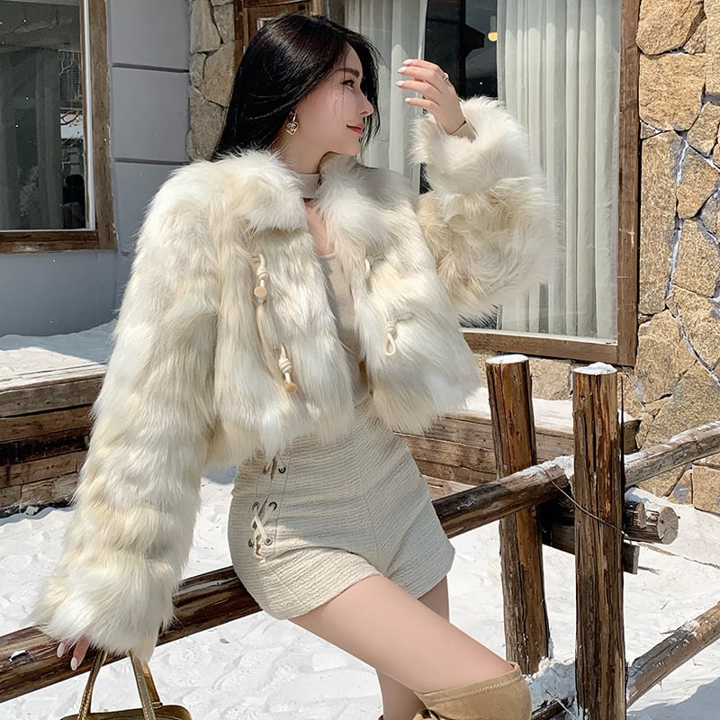 【outer】ファーショートコート　M27342