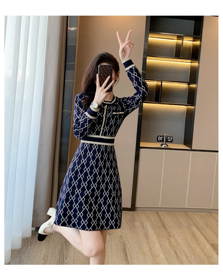 【dress】ニットワンピース　M25462
