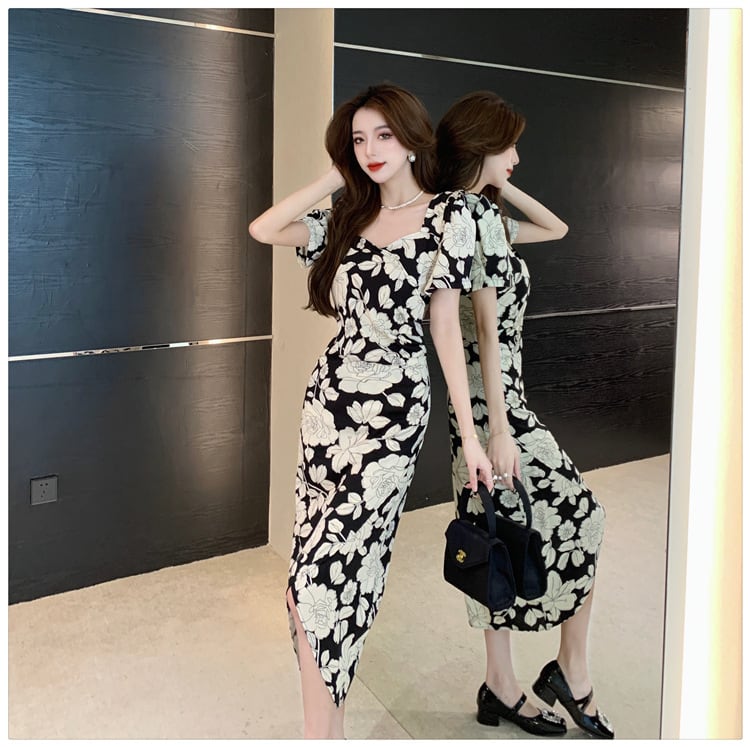 【dress】花柄ワンピース　M24974