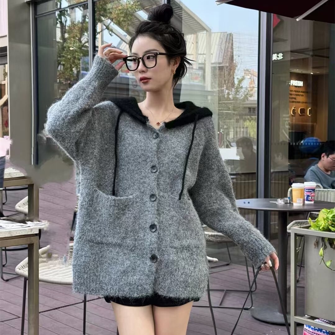 【outer】ニットカーデ　M27756