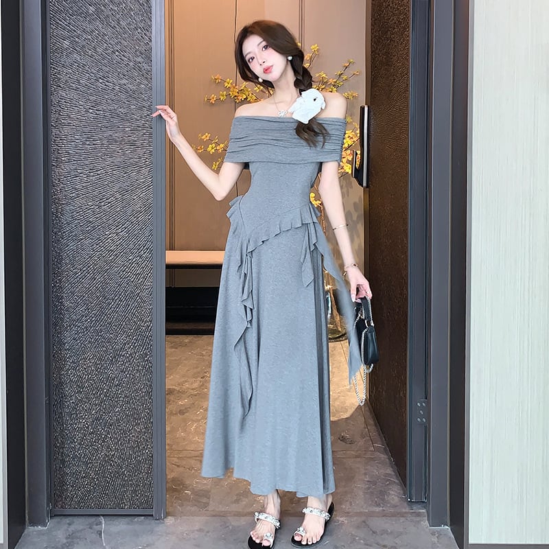 【set】不規則 イレギュラーTシャツ×スカートセット　M24767