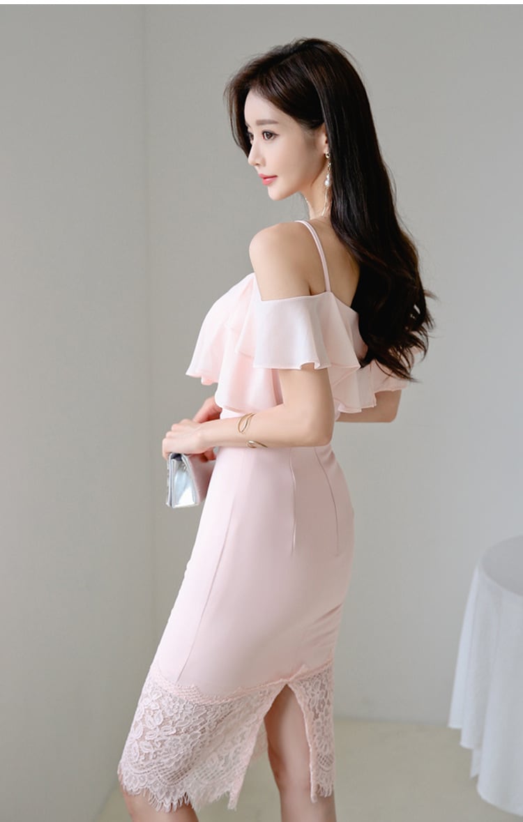 【dress】キャミレースワンピース　M24244