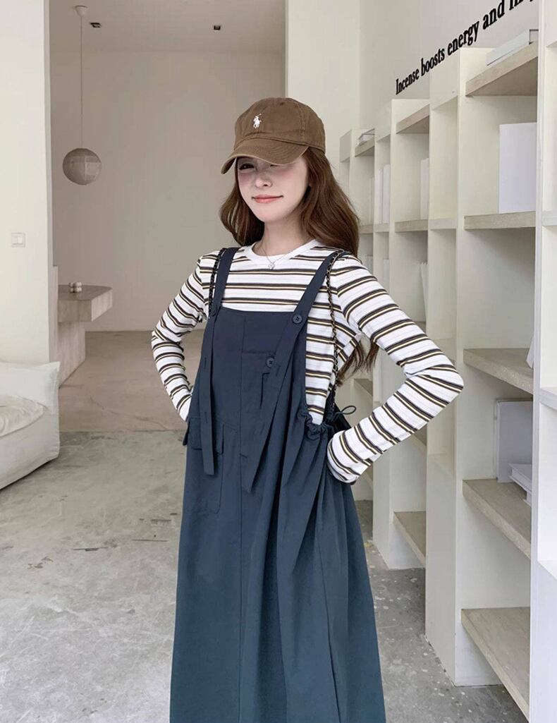 【dress】サロペットスカート Q8286