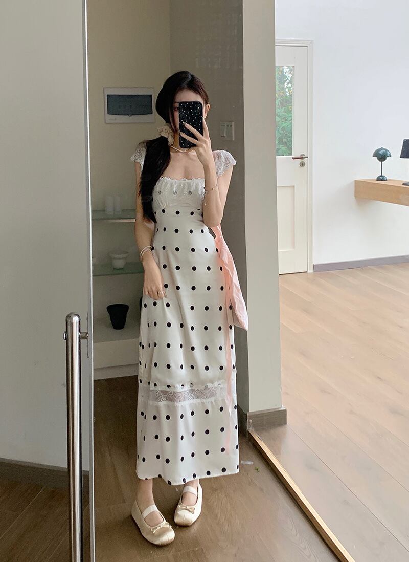 【dress】レースキャミワンピース G20425