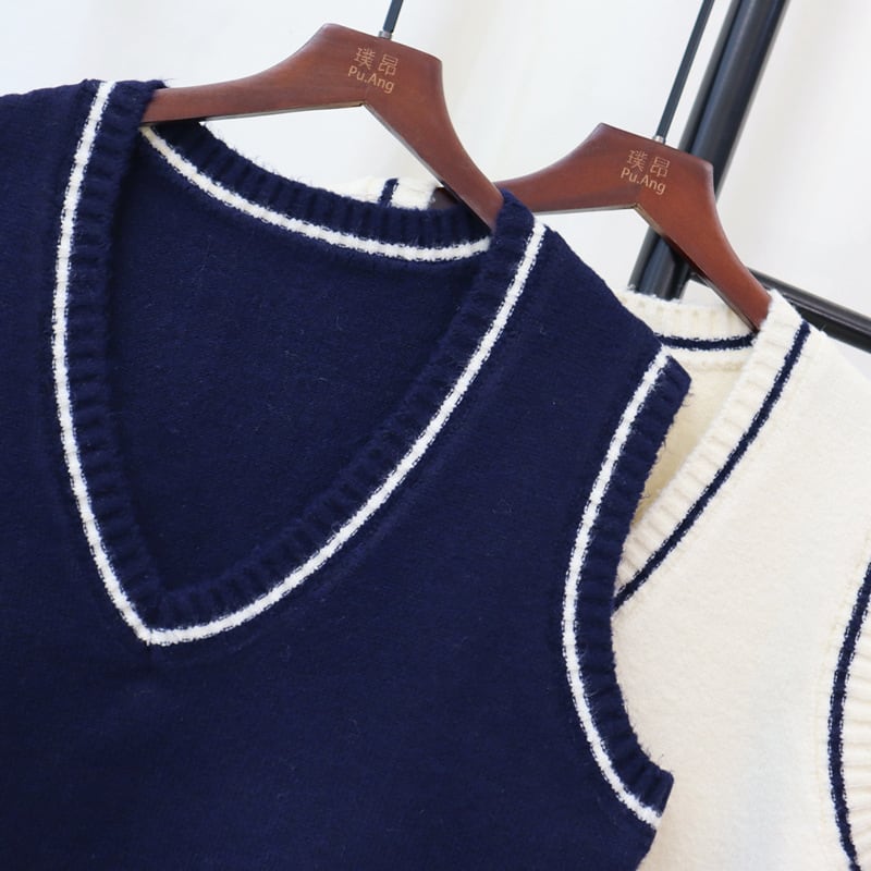 【tops】ニットベスト　M25493