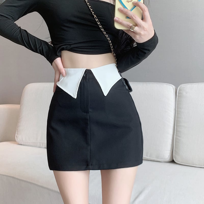 【bottoms】スーツAラインスカートG20944