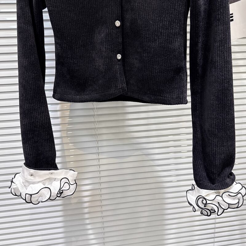 【outer】シフォンフレアドッキングコーデュロイコート Q7347