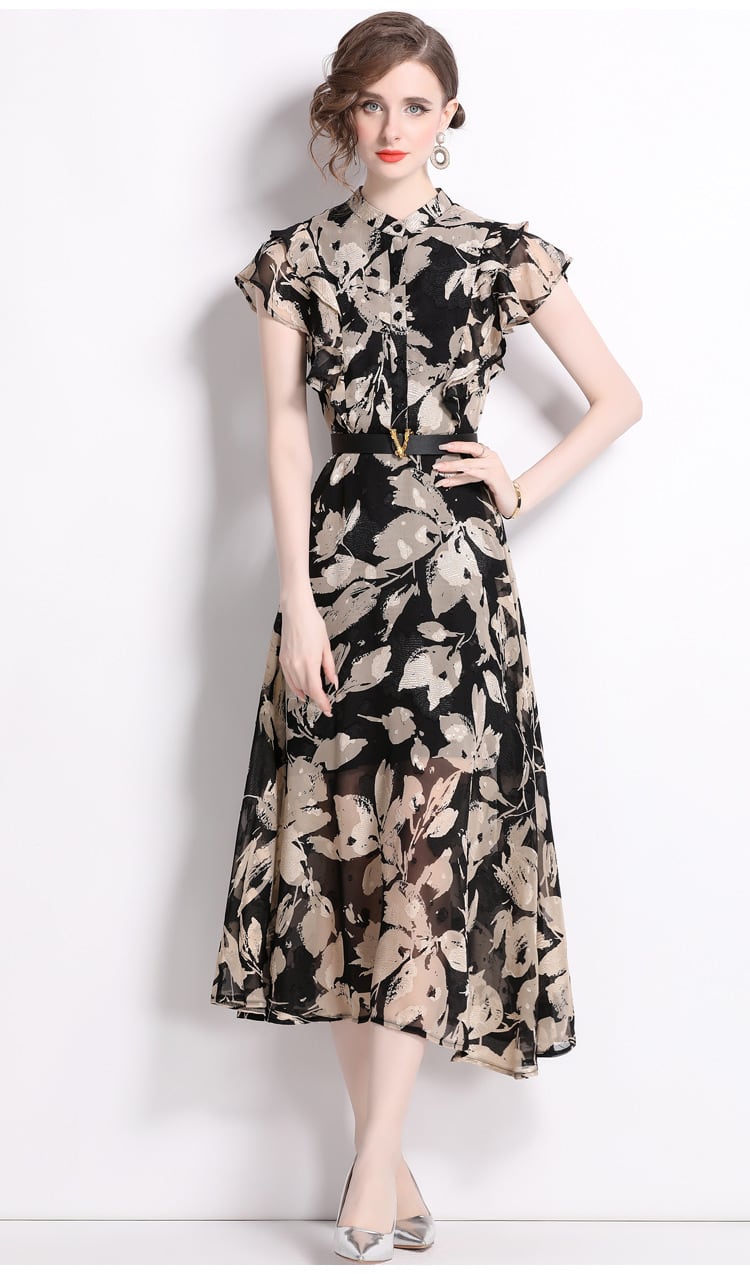 【dress】プリントワンピース　M25063