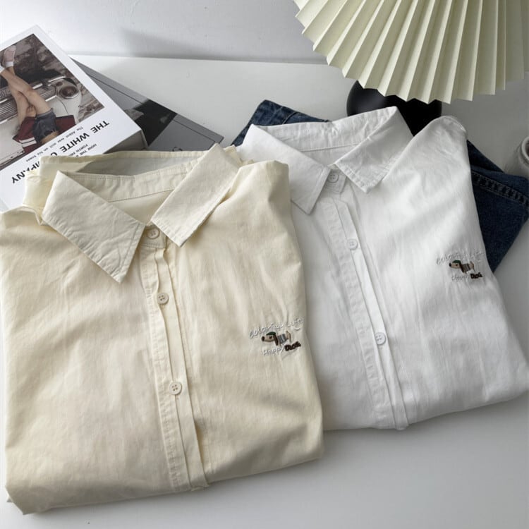 【tops】刺繍シャツ　M29908