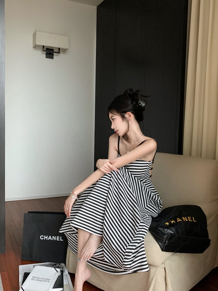 【dress】バックレスキャミワンピース　M24122