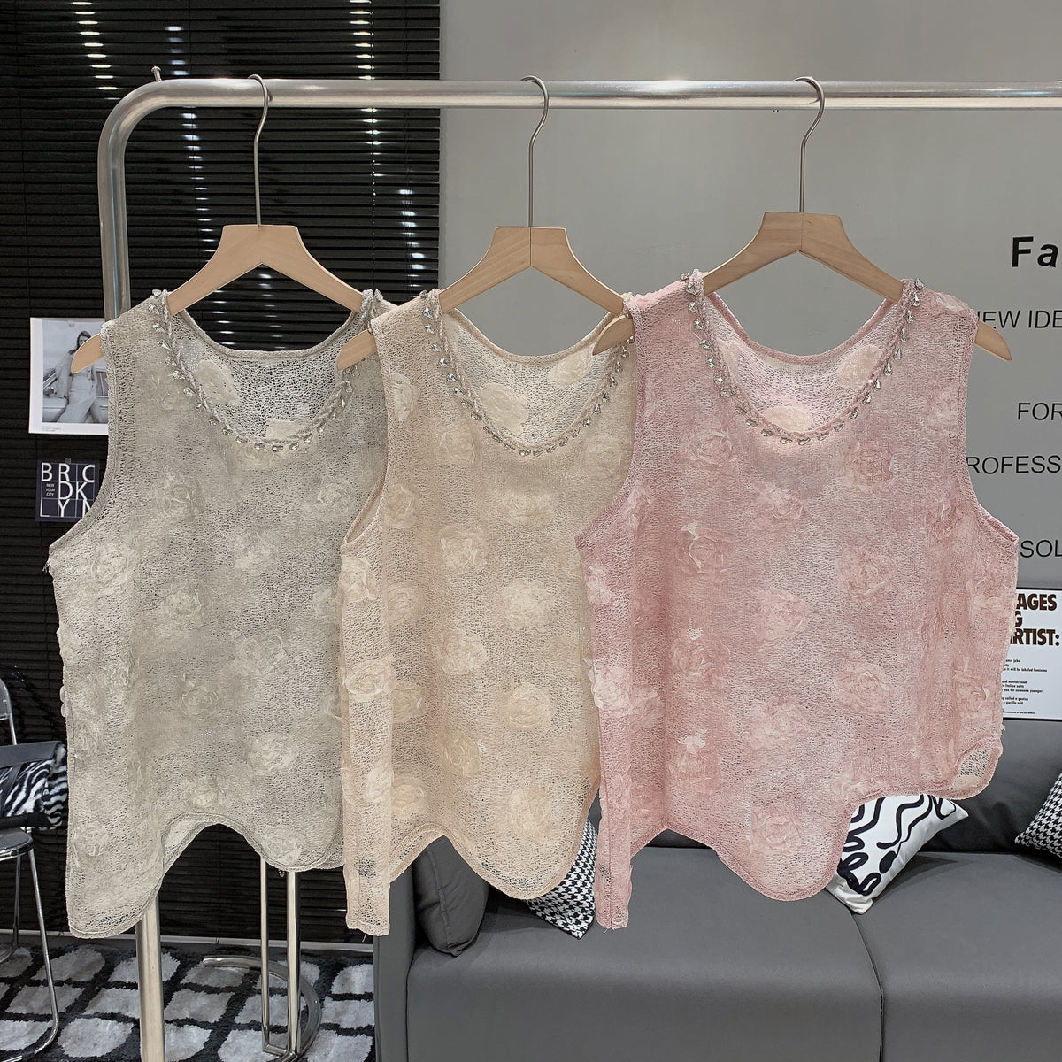 【tops】立体フラワートップス　M25025
