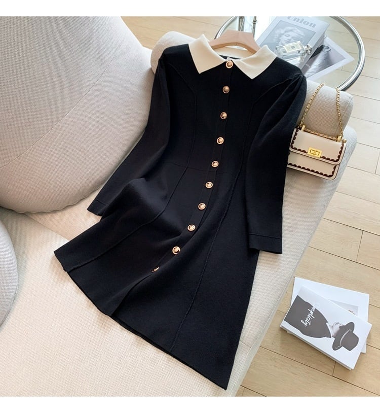 【dress】ニットワンピース　M25426