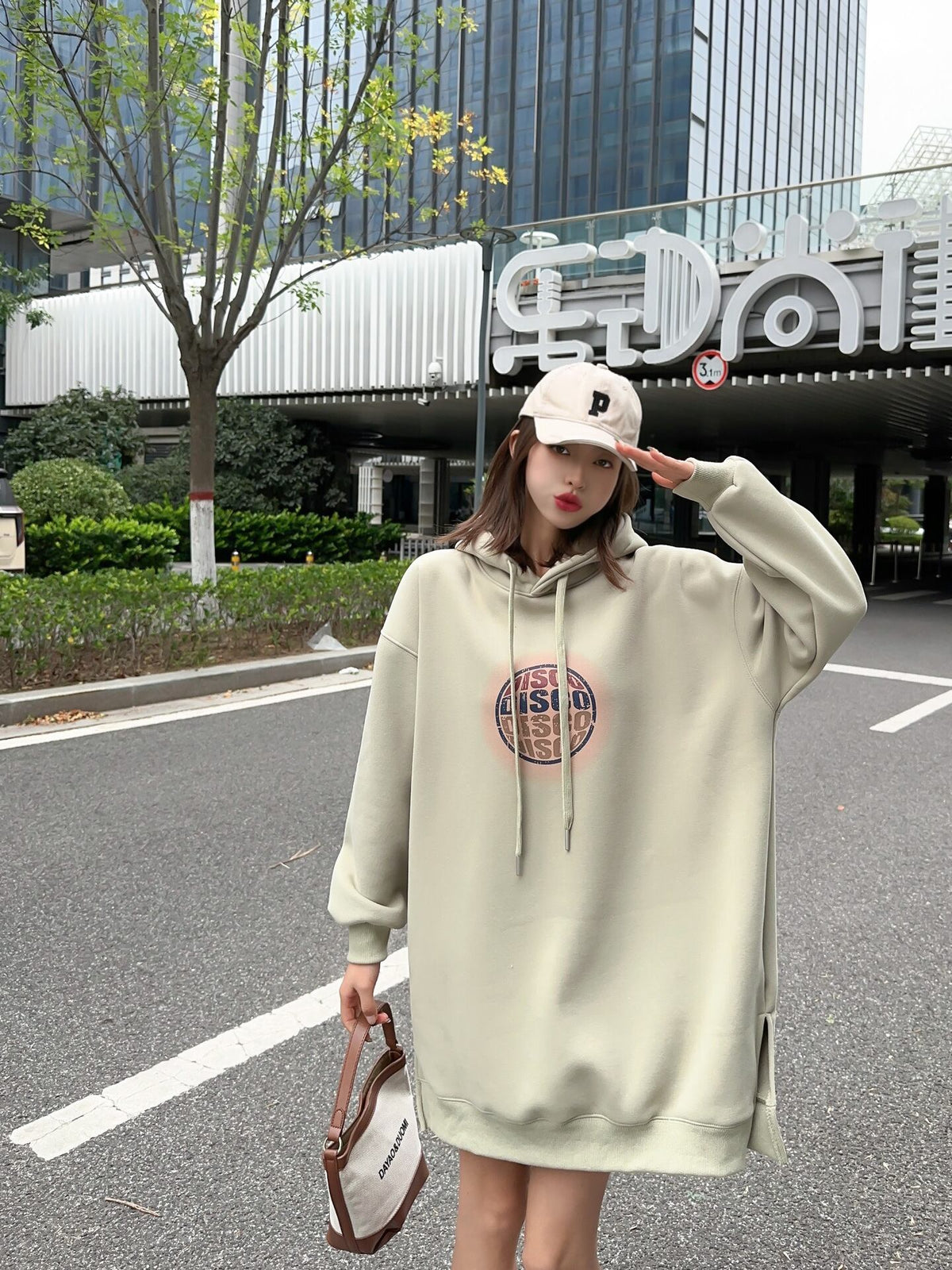 【dress】フード付きカジュアルワンピース    N2167