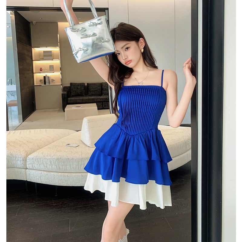 【dress】キャミ切り替えワンピース　M23899