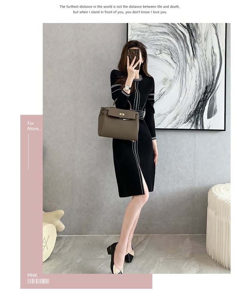 【dress】ニットワンピース　M25509