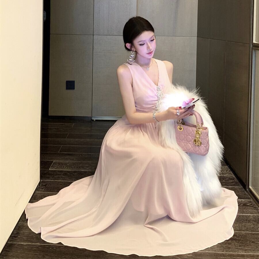 【dress】Vネックデートワンピース　M29680
