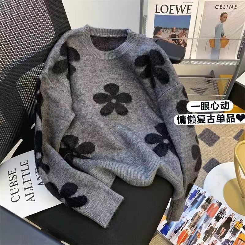 【tops】クルーネックニットセーター　M19130