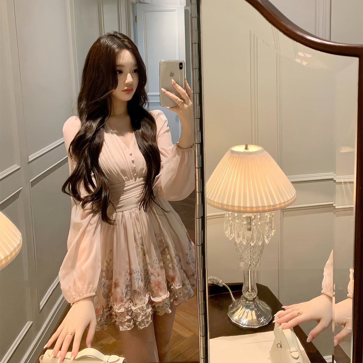 【dress】ギャザーフリルミニワンピース　N3262