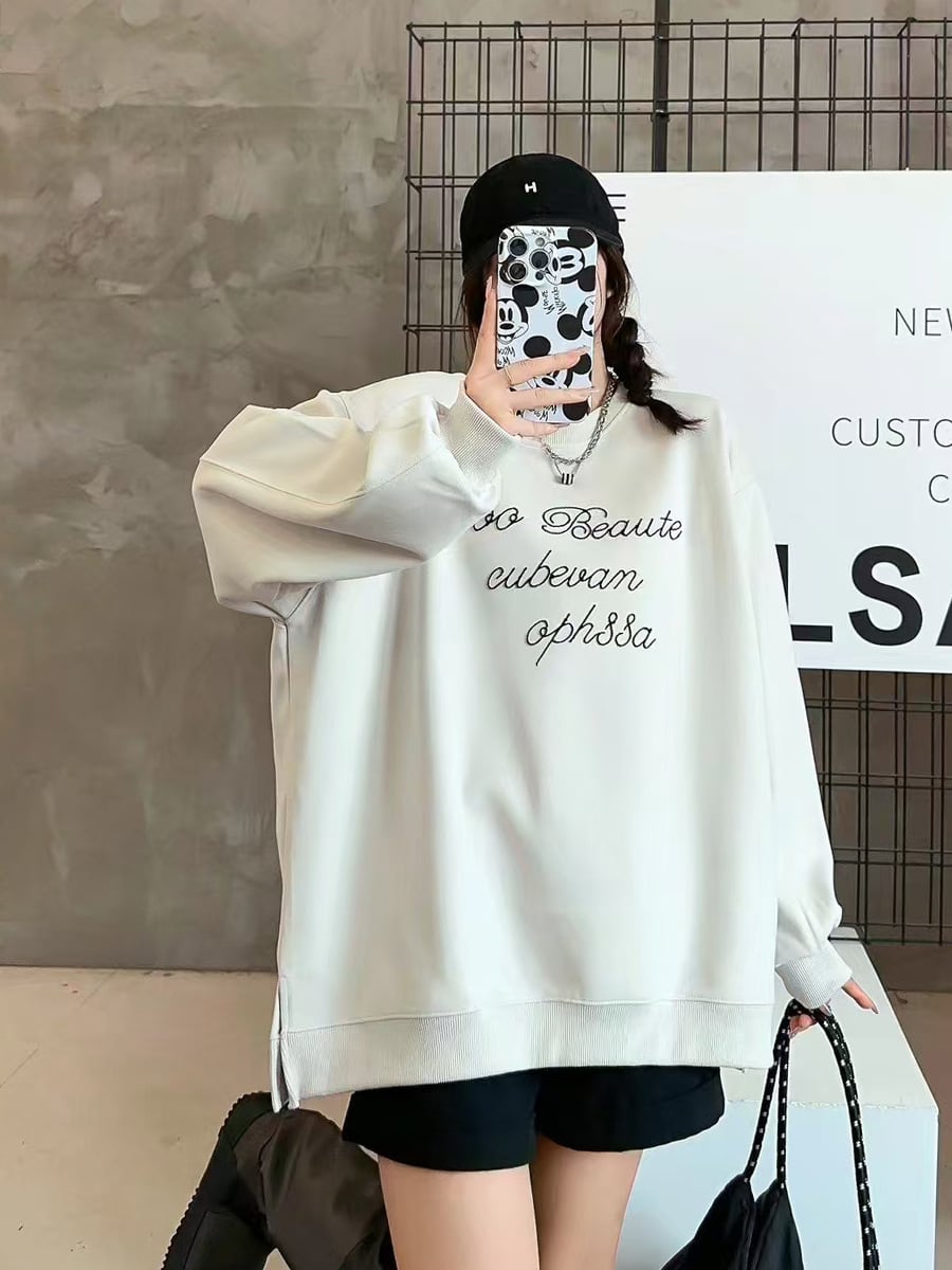 【tops】プリントスウェット　M25682