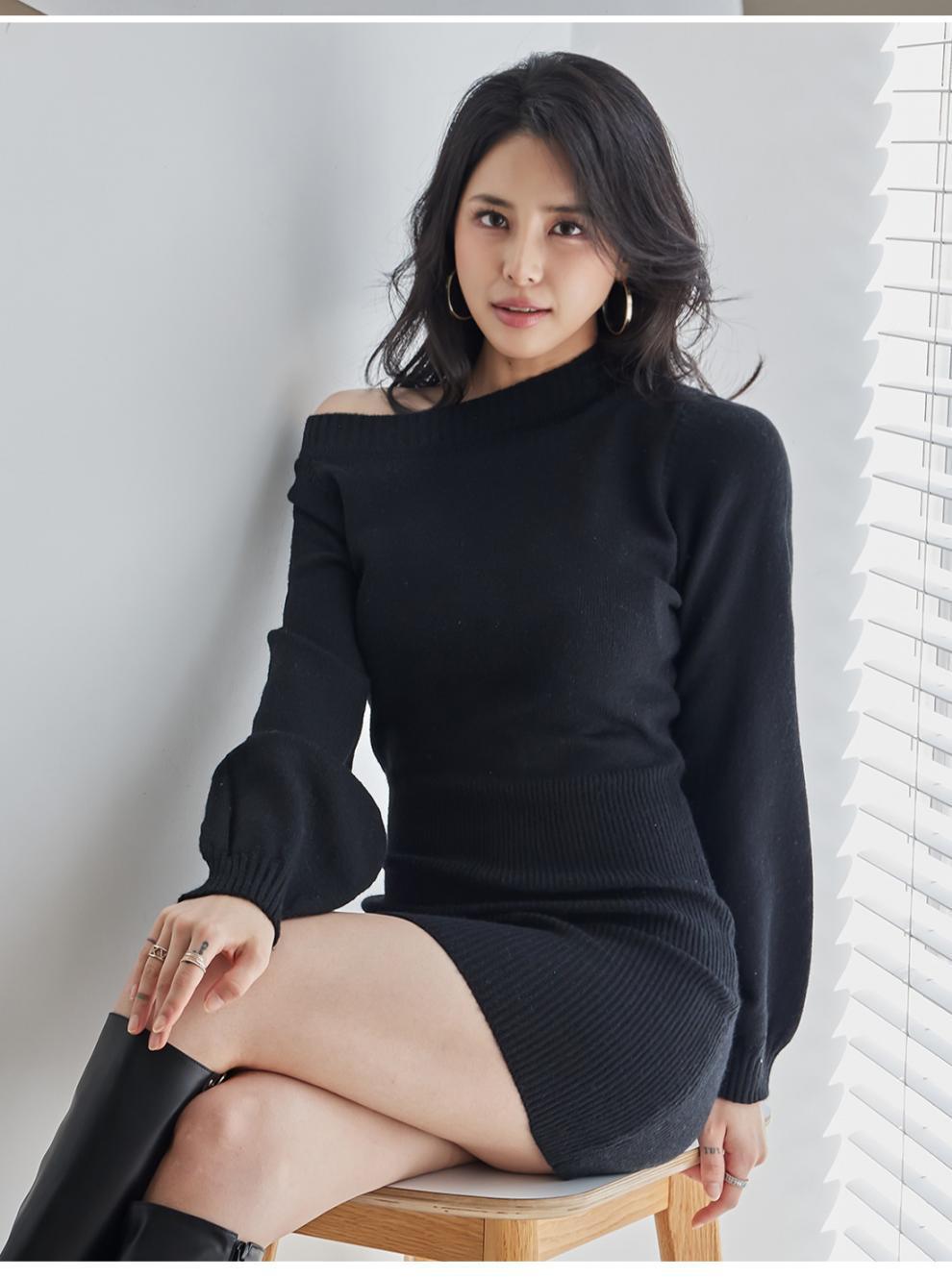 【dress】ニットワンピース　M28320