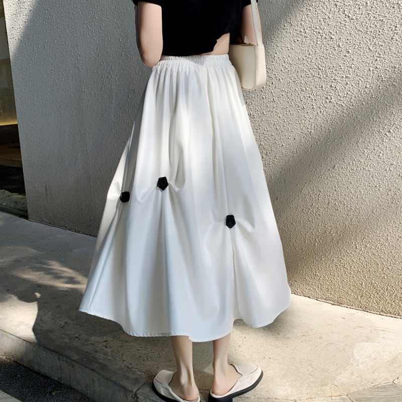 【bottoms】不規則ギャザースカートG20980