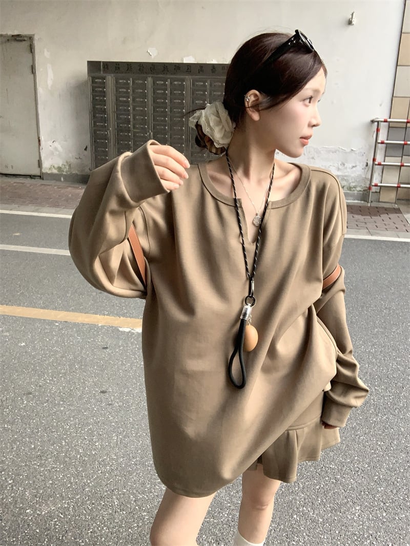 【set】プルオーバー×スカートセット　M26155