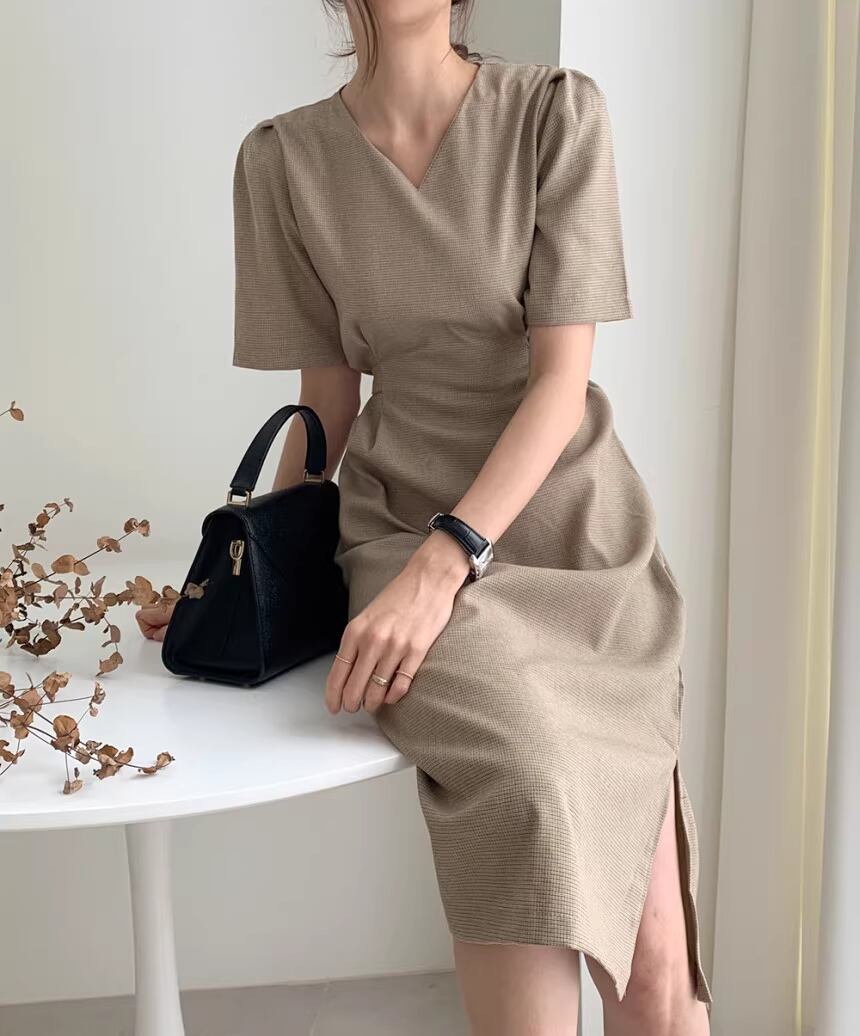 【dress】半袖ゆったりワンピースF7472