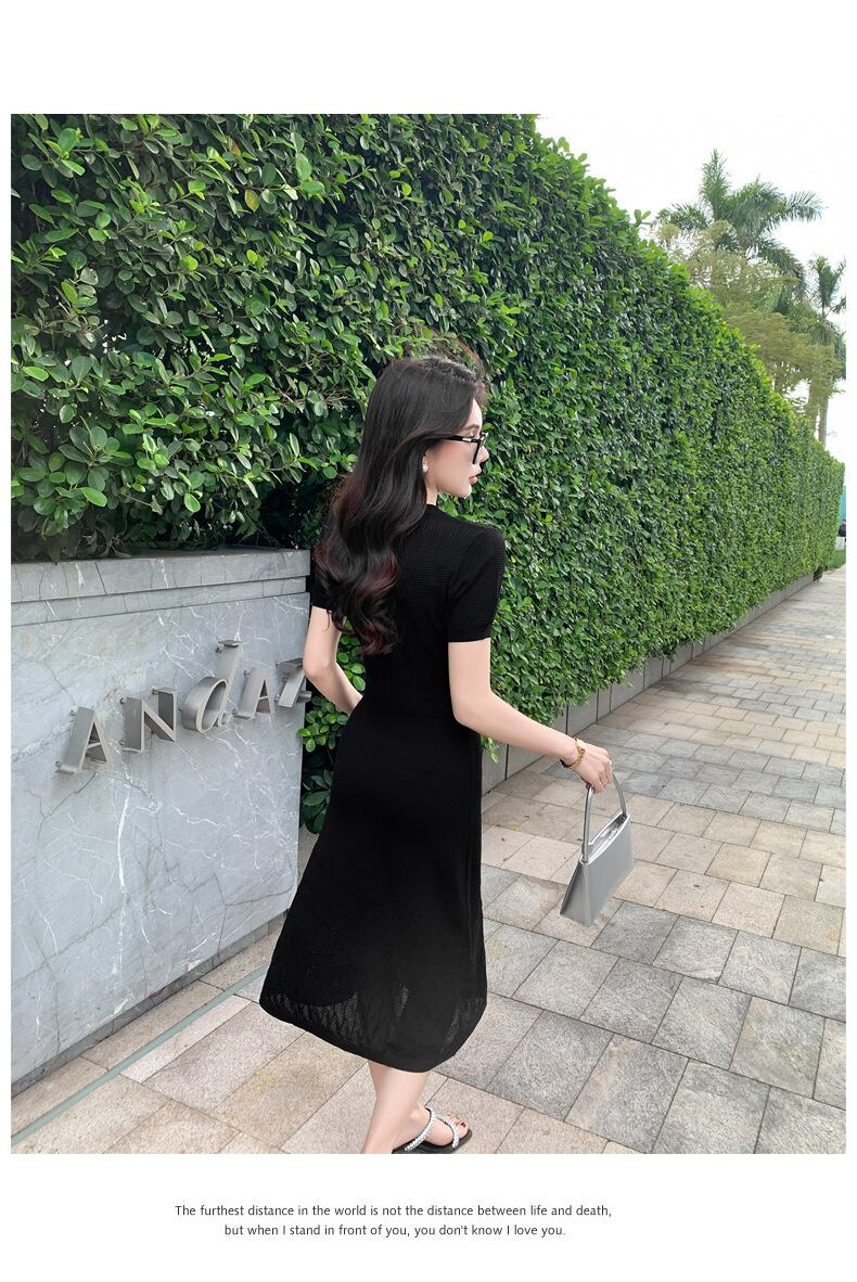 【dress】薄手ニットワンピース　M29747