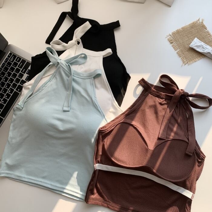 【tops】ホルターネックキャミソール　M30247