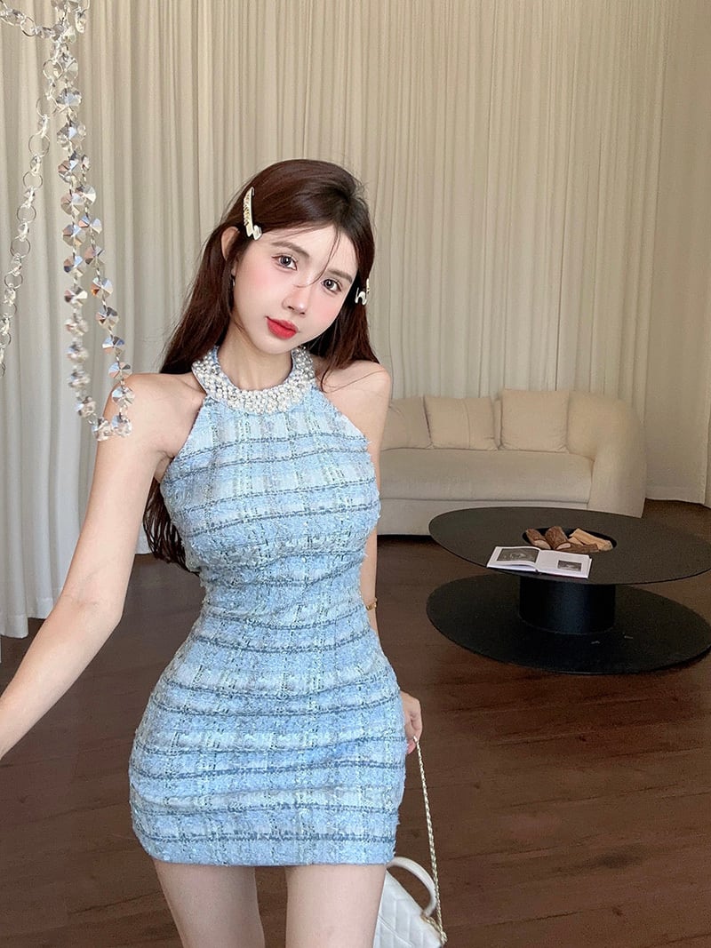 【dress】ホルターネックワンピース G20090