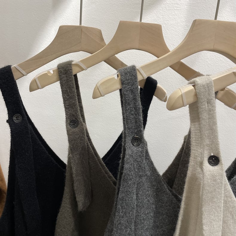 【dress】ボタンデザインベストワンピース　N2711