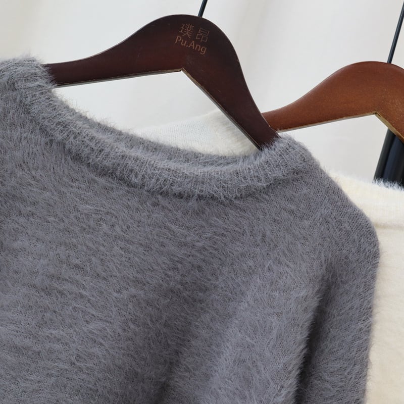 【tops】シャギーニットセーター　M26387